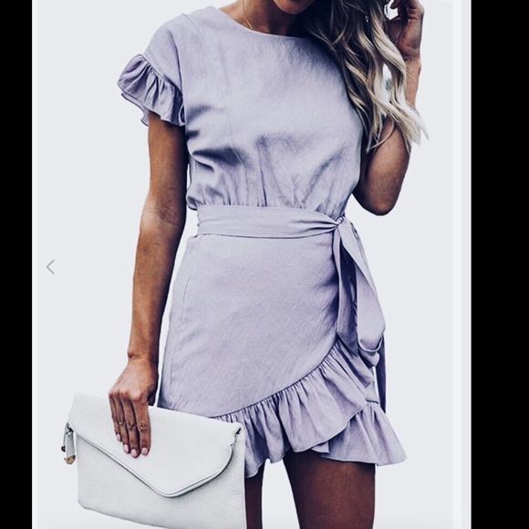 Etophe Studios Chambray Wrap Dress - Picture 3 of 4